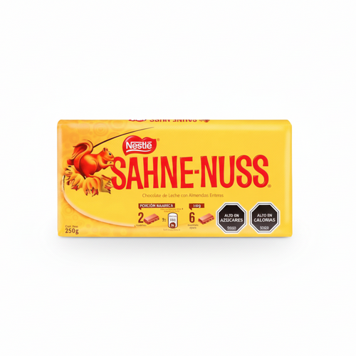 Chocolate Nestle en barra sahne nuss con almendra presentación 