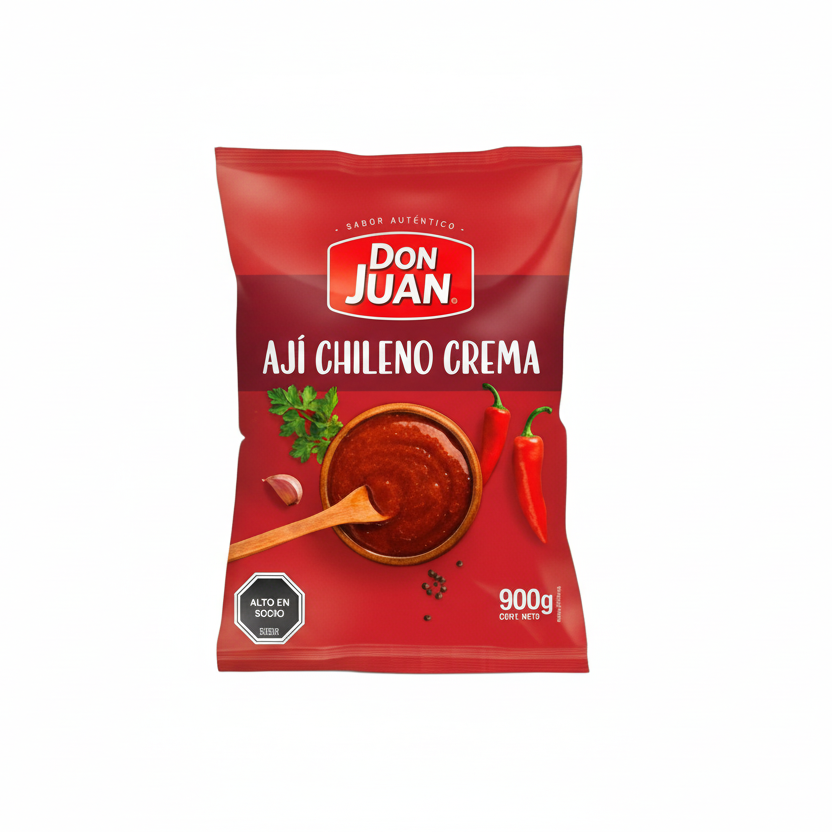 ají chileno en crema presentación de botella sabor medio picante