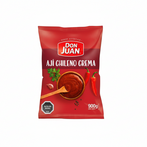 ají chileno en crema presentación de botella sabor medio picante