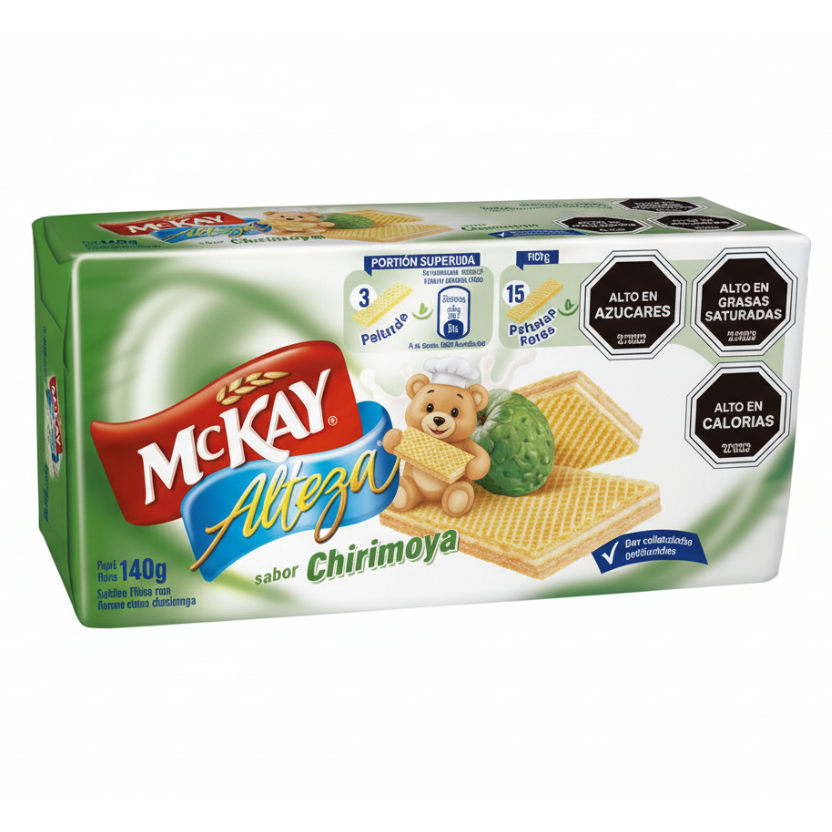Galleta alteza mckay tradicional chilena obleas crujientes con sabor a cririmoya guanabana