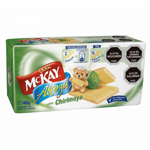 Galleta alteza mckay tradicional chilena obleas crujientes con sabor a cririmoya guanabana