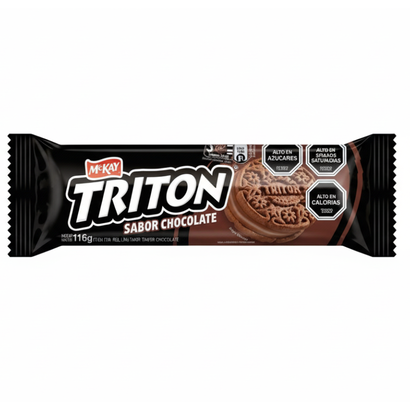 galleta mckay tipo snadwich rellena de  crema de chocolate. galleta chilena