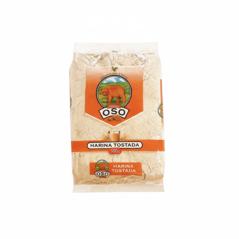 harina de tostada tradicional chilena marca oso 