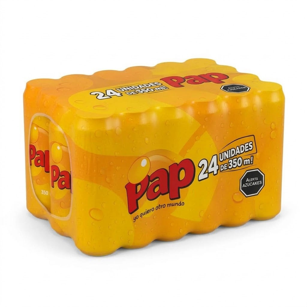 Soda gaseosa sabor papaya tradicional de chile refresco chileno de 24 unidades de 350ml can lata en estados unidos