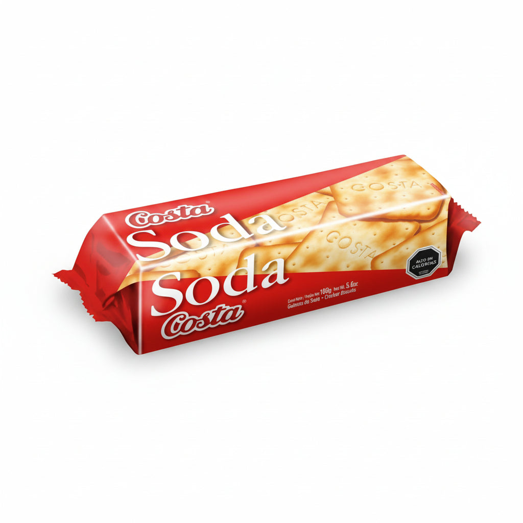 galletas soda costa presentacion de 160 gramos tradicionales en chile