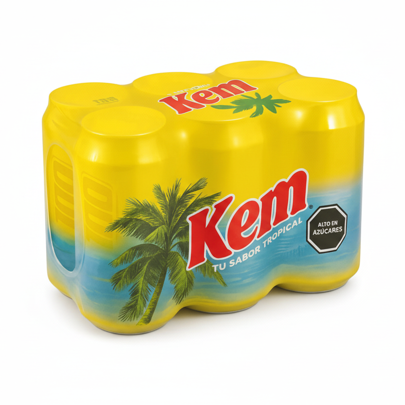 gaseosa Kem sabor Piña, bebida chilena sixpack