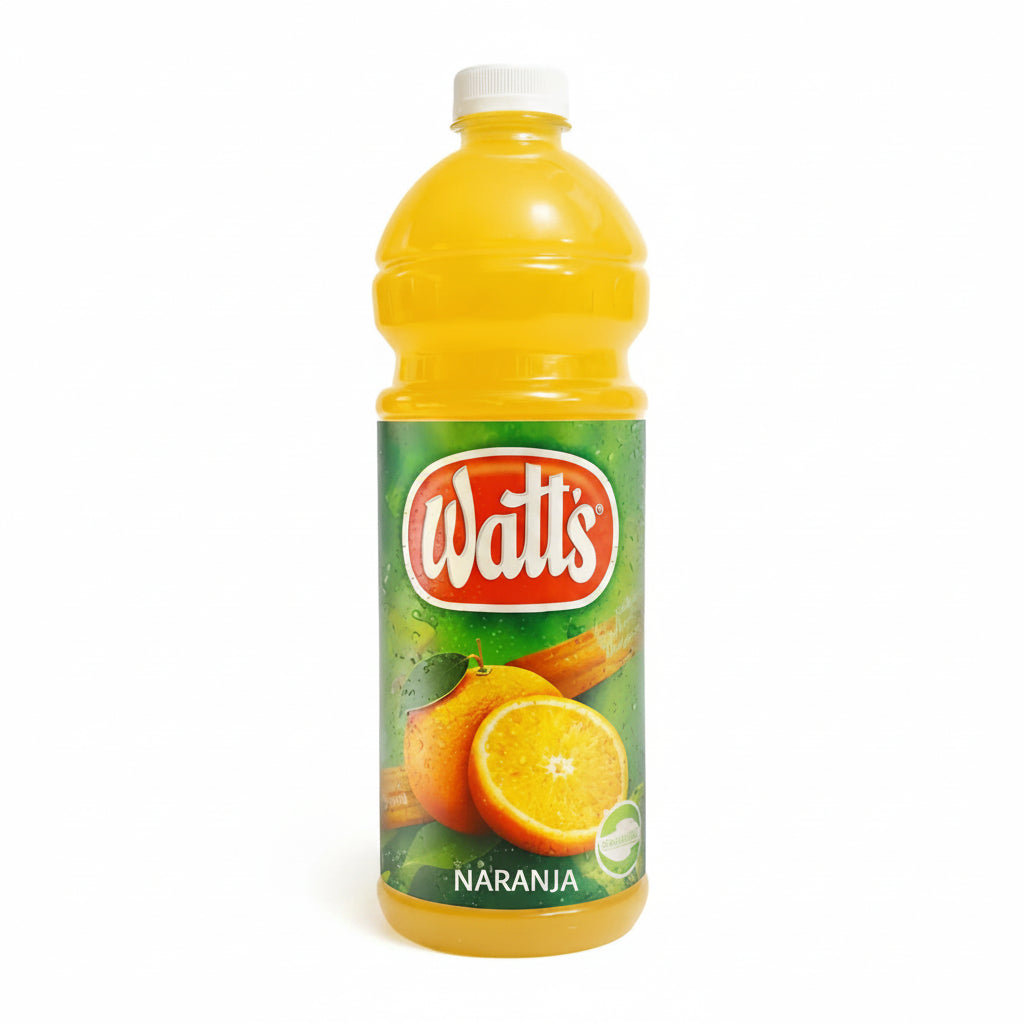 jugo watts sabor naranja de 1.5 litros reducido en calorias nectar de frutilla watts sabor naranja