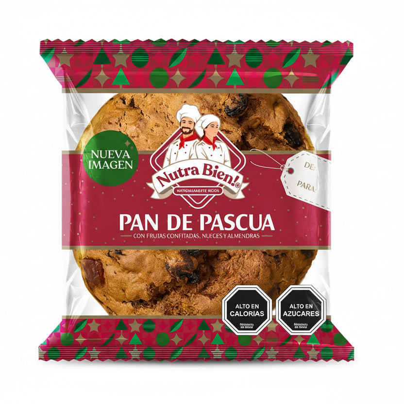 pan de pascua con frutas confitados nueces y almendras originario de chile