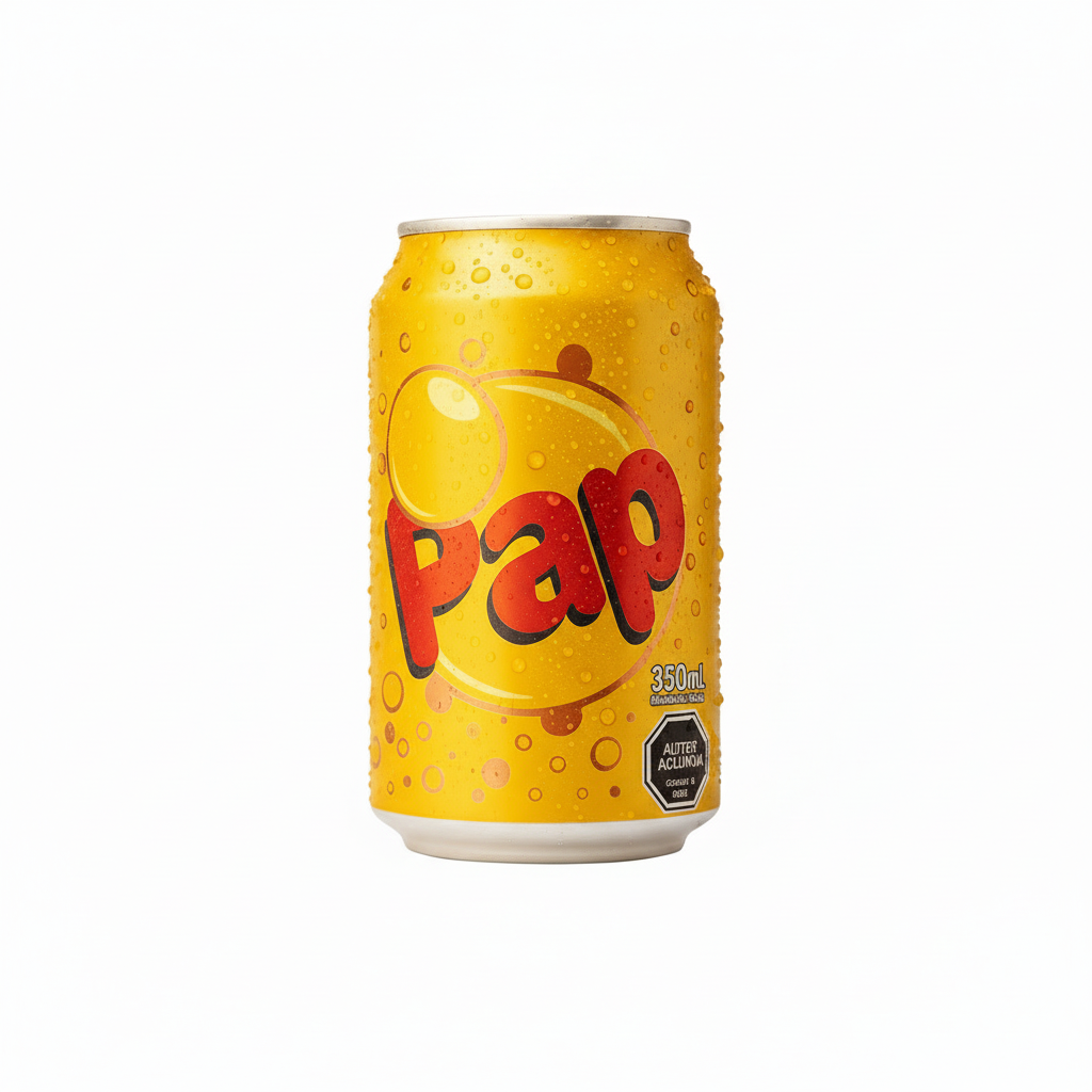 Soda gaseosa sabor papaya tradicional de chile  350ml